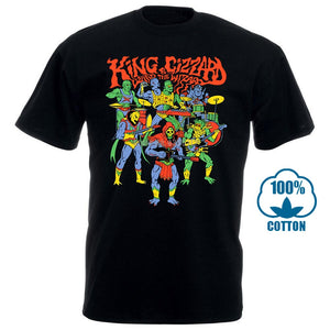 King Gizzard And The Lizard Wizard Men'S Black Tees Shirt Clothing