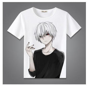 High-Q Unisex Anime Tokyo 	ghost Sasaki Haise Kaneki Ken Cotton Casual T-Shirt Tee T Shirt Top