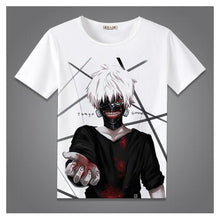 Load image into Gallery viewer, High-Q Unisex Anime Tokyo 	ghost Sasaki Haise Kaneki Ken Cotton Casual T-Shirt Tee T Shirt Top
