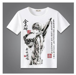 High-Q Unisex Anime Tokyo 	ghost Sasaki Haise Kaneki Ken Cotton Casual T-Shirt Tee T Shirt Top