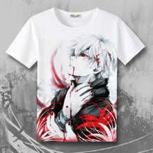 Load image into Gallery viewer, High-Q Unisex Anime Tokyo 	ghost Sasaki Haise Kaneki Ken Cotton Casual T-Shirt Tee T Shirt Top
