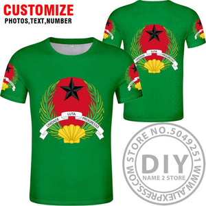 GUINEA BISSAU t shirt diy free custom name number gnb t-shirt nation flag country gw republic guinee college print photo clothes