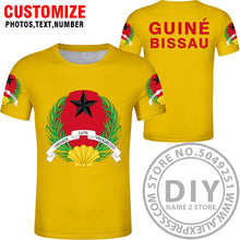 Load image into Gallery viewer, GUINEA BISSAU t shirt diy free custom name number gnb t-shirt nation flag country gw republic guinee college print photo clothes
