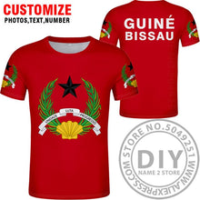 Load image into Gallery viewer, GUINEA BISSAU t shirt diy free custom name number gnb t-shirt nation flag country gw republic guinee college print photo clothes
