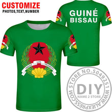 Load image into Gallery viewer, GUINEA BISSAU t shirt diy free custom name number gnb t-shirt nation flag country gw republic guinee college print photo clothes
