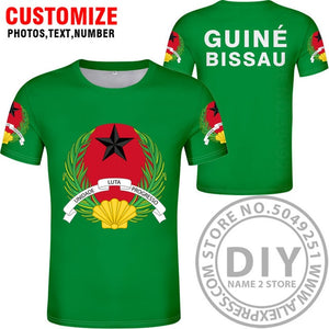 GUINEA BISSAU t shirt diy free custom name number gnb t-shirt nation flag country gw republic guinee college print photo clothes