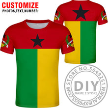 Load image into Gallery viewer, GUINEA BISSAU t shirt diy free custom name number gnb t-shirt nation flag country gw republic guinee college print photo clothes
