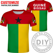 Load image into Gallery viewer, GUINEA BISSAU t shirt diy free custom name number gnb t-shirt nation flag country gw republic guinee college print photo clothes
