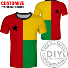 Load image into Gallery viewer, GUINEA BISSAU t shirt diy free custom name number gnb t-shirt nation flag country gw republic guinee college print photo clothes
